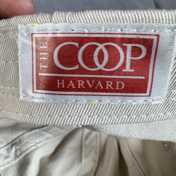 Harvard Crimson Hat Cap Strap Back Mens Khaki Cream NCAA College University 1636 - Picture 8 of 8